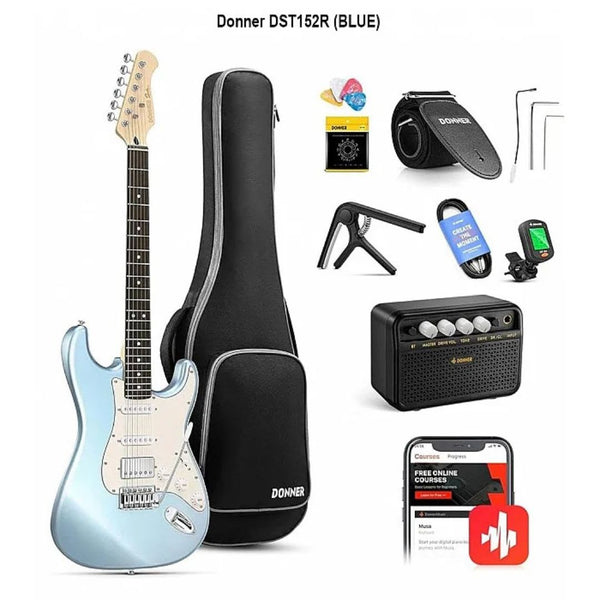DST-152R Donner Guitarra Eléctrica Blue