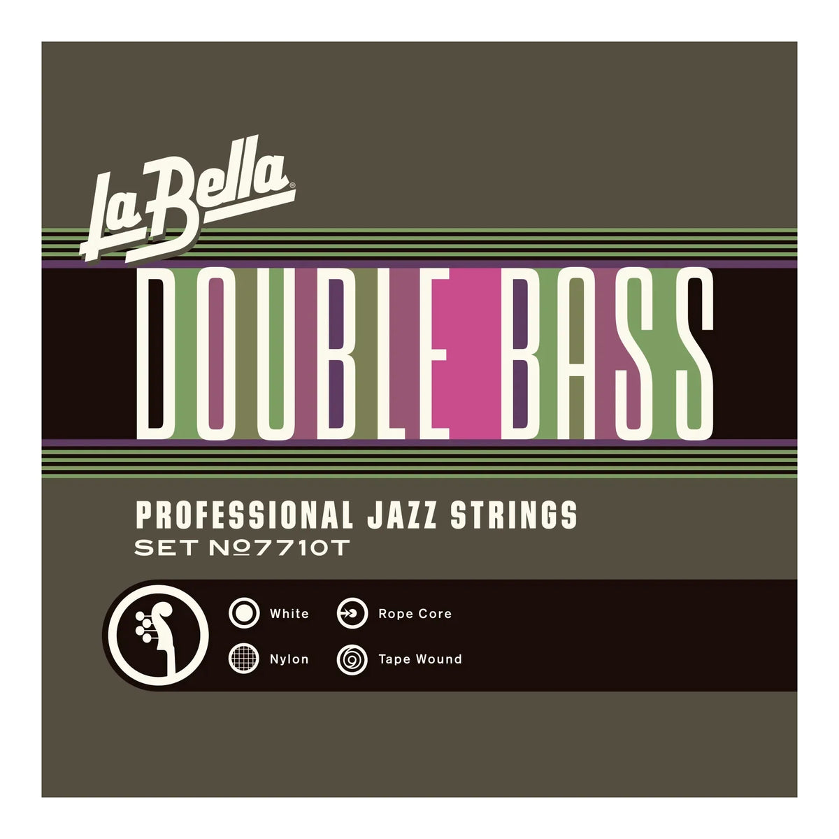 Cuerdas Contrabajo La Bella Double Bass Pro Jazz Strings Baby Bass 7710T-BB