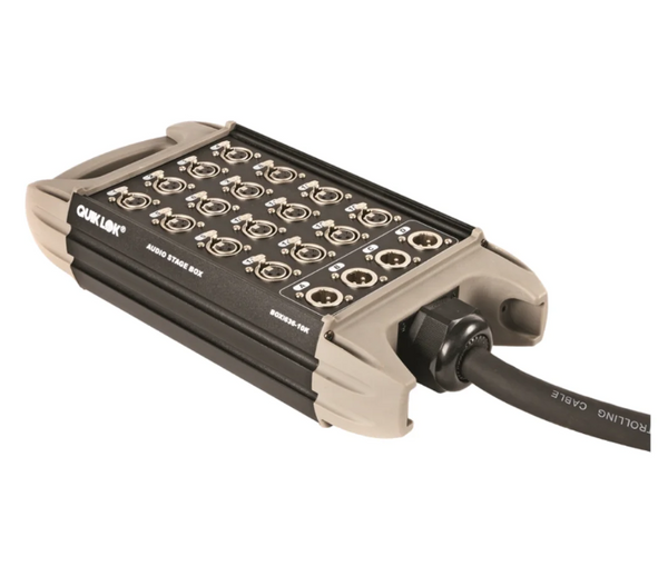 Multipar Escenario 16 entradas 4 salidas BOX638-30K 30 metros Quik Lok