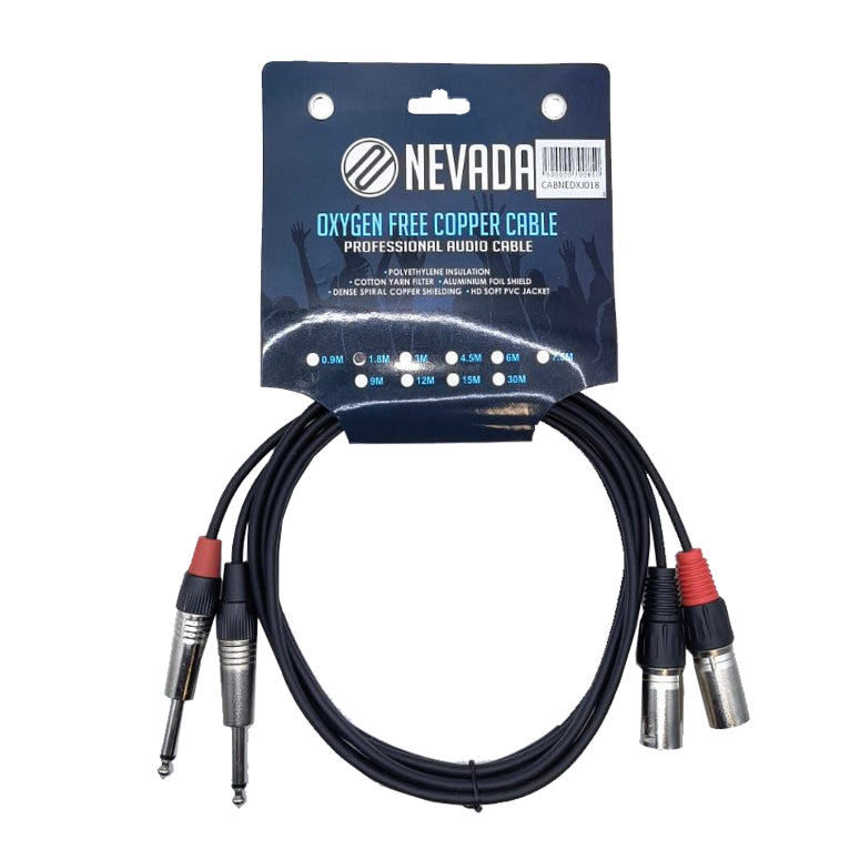 Cable de Audio 2TS A 2XLR Macho Nebraska DXJ 1.8