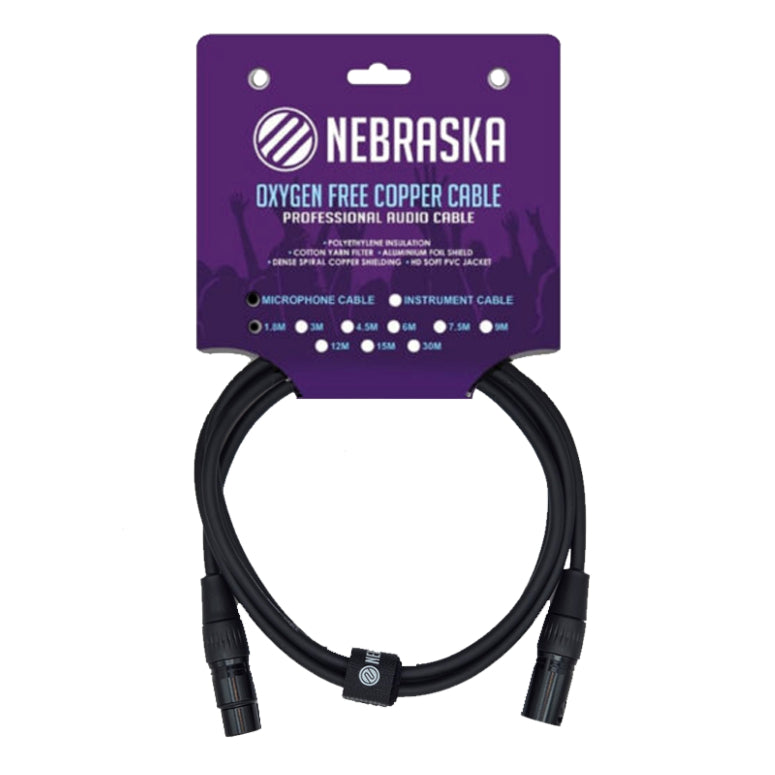 Cable De Micrófono XLR MXF1.8 Nebraska 1.8 Metros