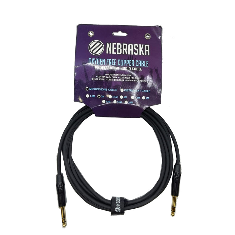 Cable De Audio TRS A TRS SJSJ-3 Nebraska 3 Metros
