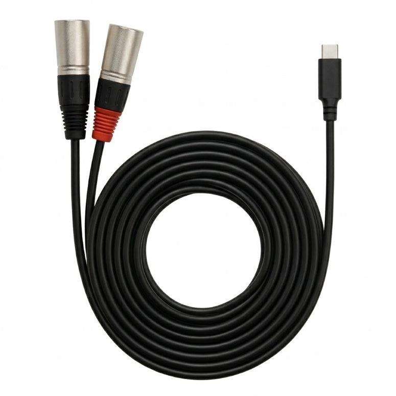 Cable de Audio USB-C a 2 XLR Macho Nebraska TCD-XL