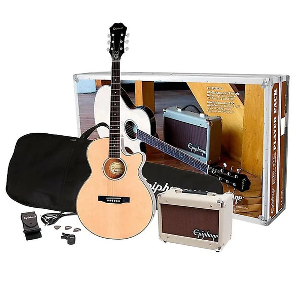 Pack Guitarra Acústica Epiphone PpgrEep4Nach1Eu