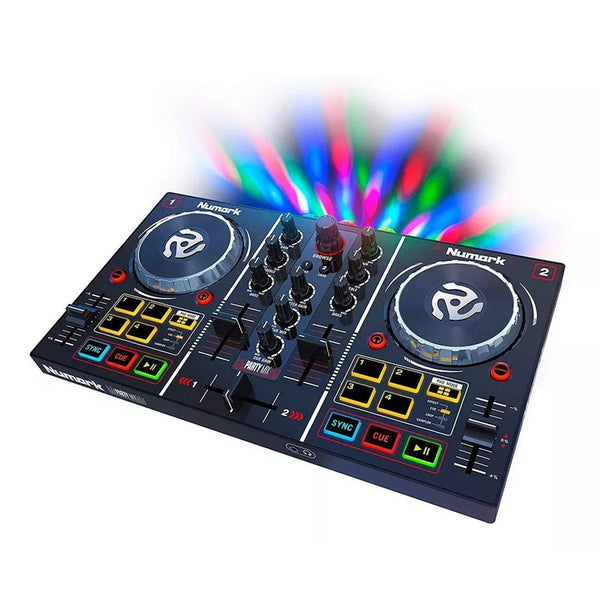 Controlador DJ con luces para Fiesta PARTYMIXII Numark