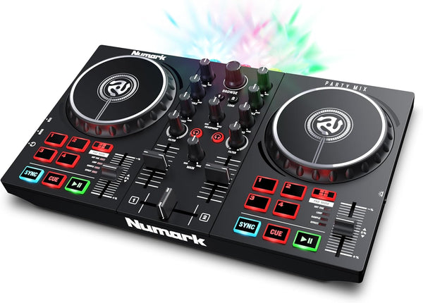 Controlador DJ PARTYMIXII con luces para Fiesta Numark